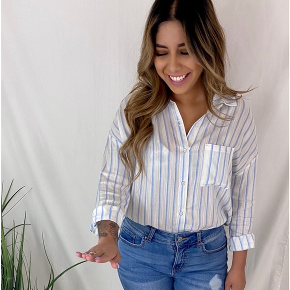 Stripped Button Down - Picture 5 of 6